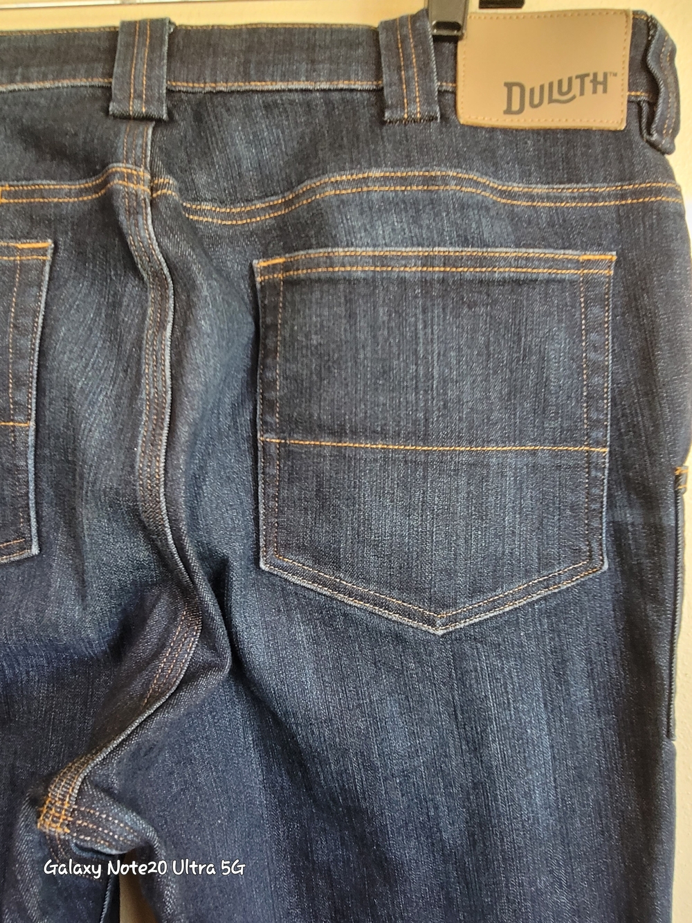 Duluth Trading Co Ballroom Double Flex Jeans 38x36 NWOT Dark Wash